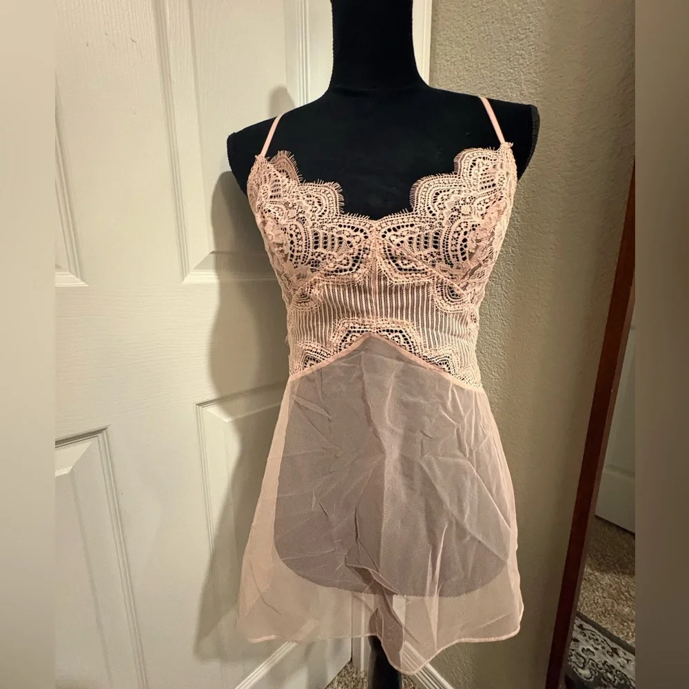Victoria's Secret Blush Lace Chemise